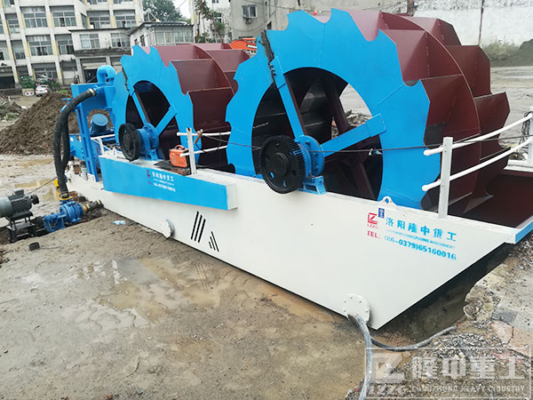 双轮洗砂收受接管一体机