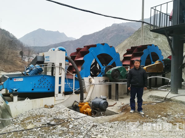 双轮洗砂收受接管一体机